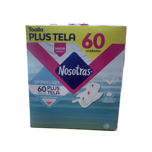 PAQUETE TOALLAS NOSOTRAS PLUS TELA 60 UND