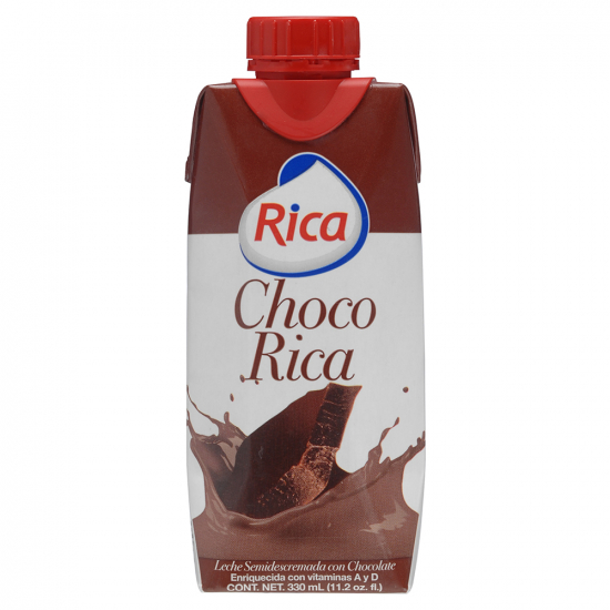 Leche Sabor Chocolate Choco Con Calcio Uht Rica 330 Ml