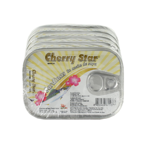 SARDINAS CHERRY STAR PLANA ACEITE 50/106GR