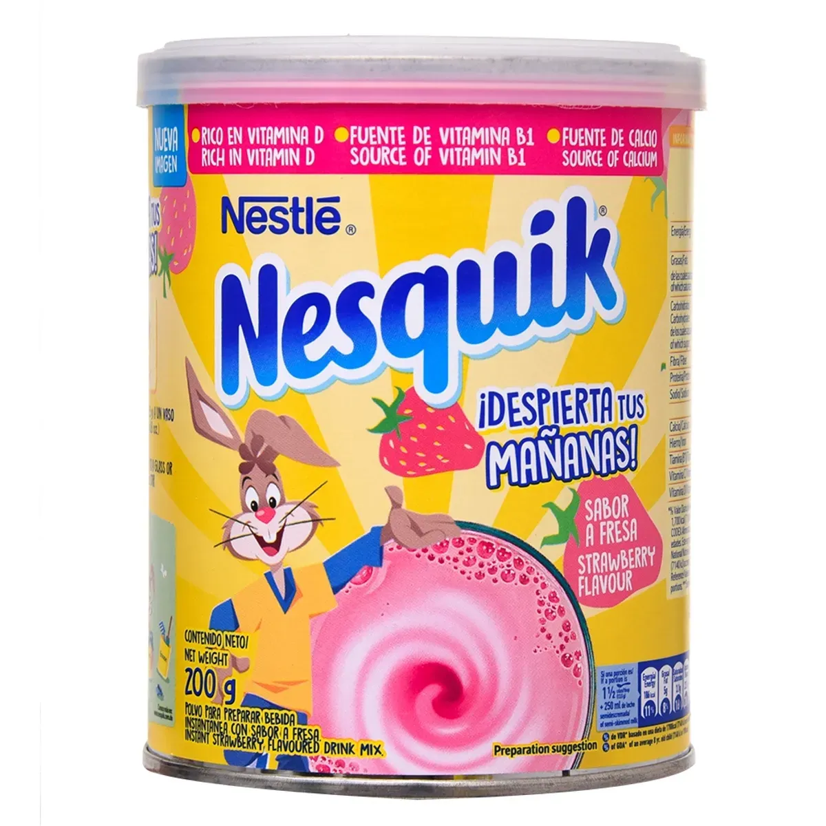 Bebida En Polvo Fresa Lata Nesquik 200G