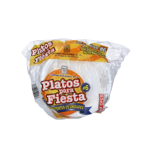 PLATOS TERMO ENVASES #6 1/25 40/25