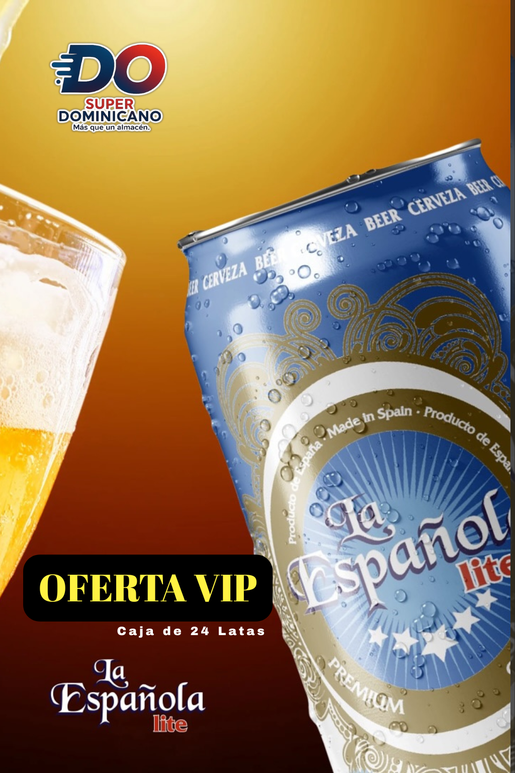 CERVEZA LA ESPAÑOLA 24 LATAS
