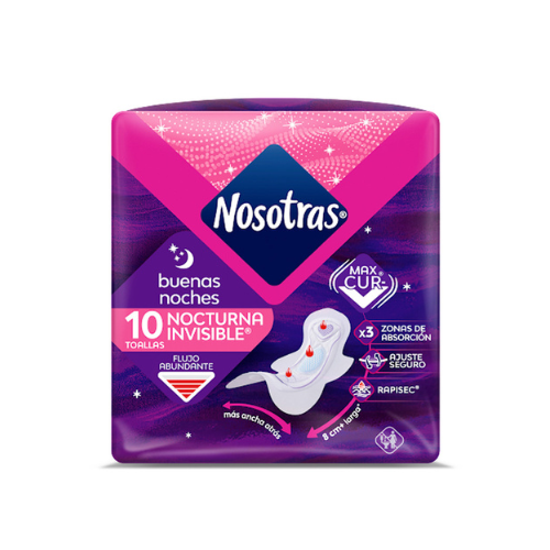 PAQUETE TOALLAS NOSOTRAS BUENAS NOCHES 10/40