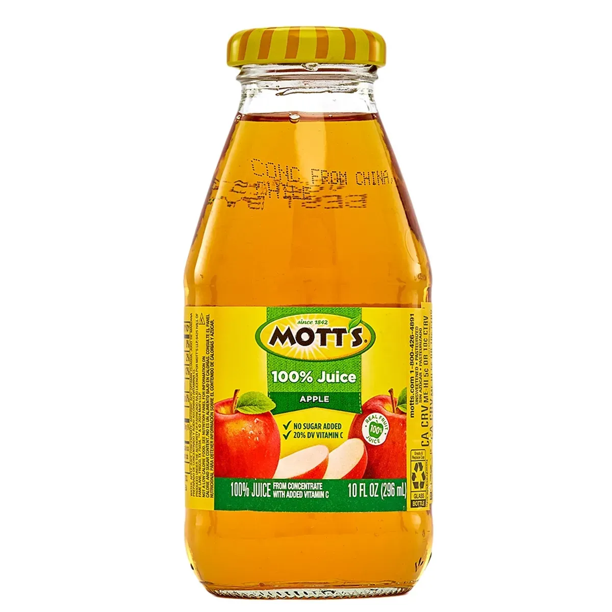 Jugo Motts Manzana 100% 10 Oz