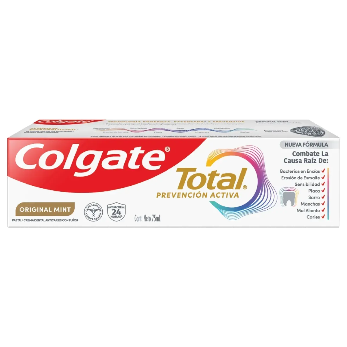 Crema Dental Colgate Total Original Menta 75Ml